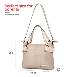 SoHo Lansing Diaper Bag Vegan Leather 4 Piece Set