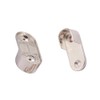 Vientiane Wardrobe Rail Holder,2 Pieces Metal Wardrobe Tube Bearing for