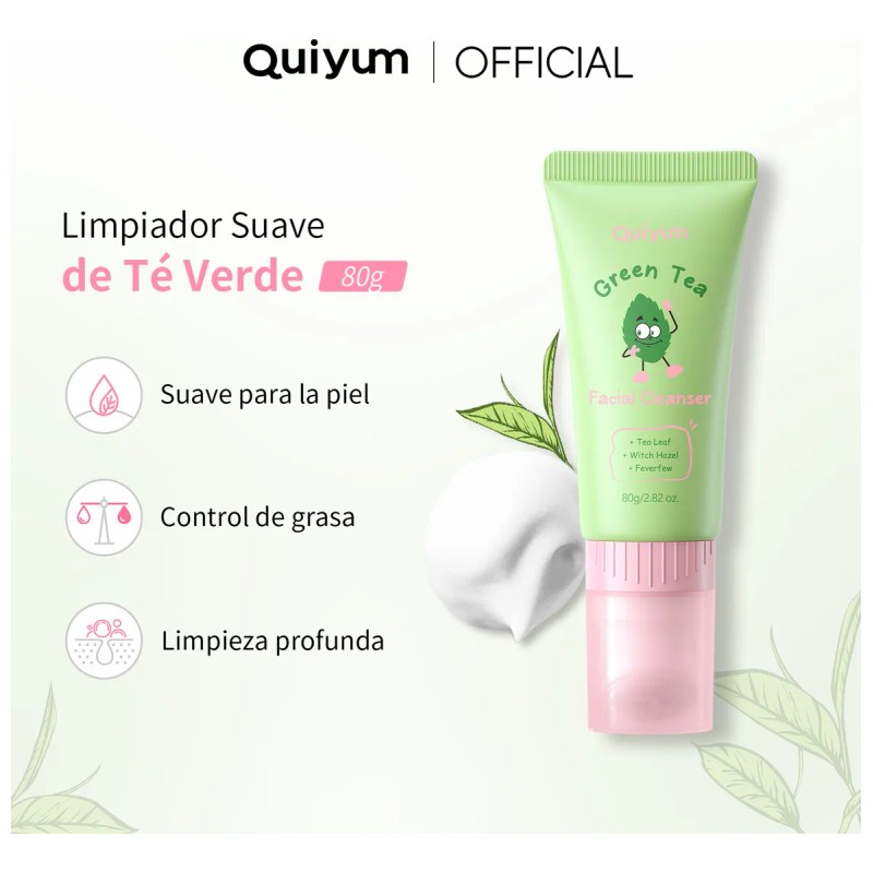 Set Quiyum Té Verde 7 Pzs Cuidado Facial Piel Suave
