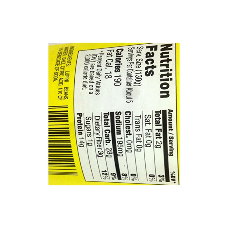 Cosmo's - Lupini Beans, (1)- 32 oz. Jar