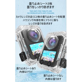 Taoricup for DJI Osmo 360 Waterproof Case Waterproof Housing Protective Case Protective Cover for DJI Osmo 360 Accessories Magnetic Interface Panoramic Camera Tempered Glass Quick Release