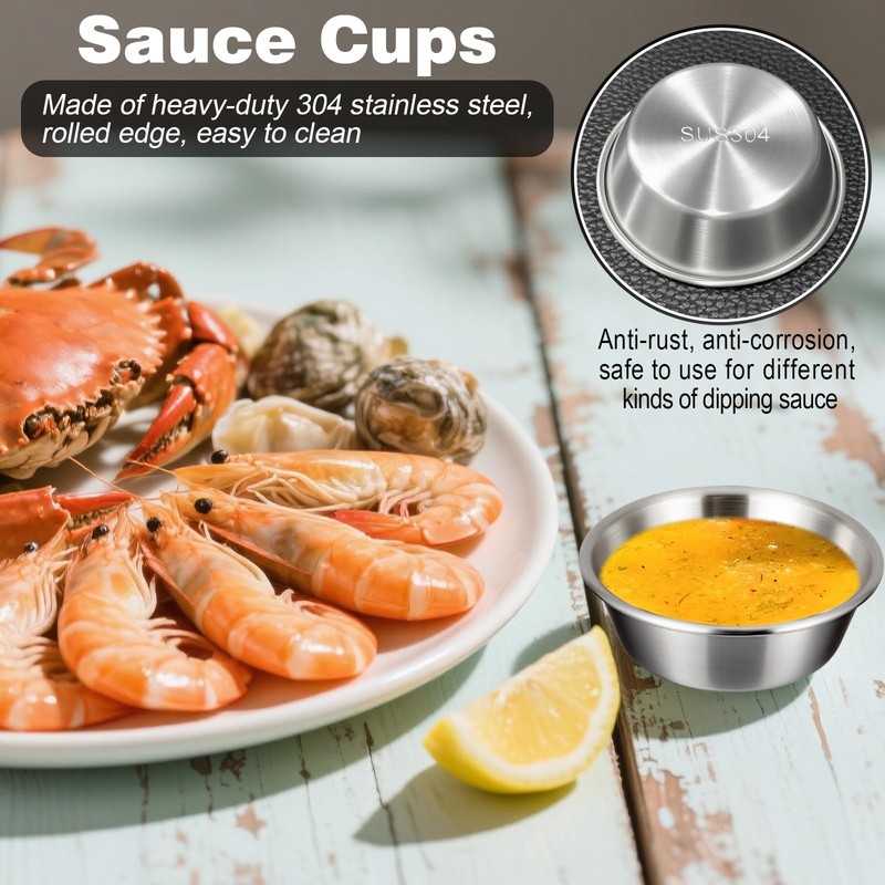 Crab Crackers and Tools, 11Pcs Seafood Tools Set - 2*Crab