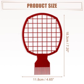 VOCOSTE Twist Comb, Hair Pick Combs, Afro Curl Comb Twist Comb Tool, Red