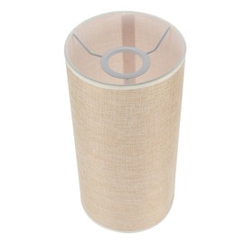 Hemobllo Lamp Shade: Beige Linen Tall Drum Lampshade for Table and Floor Lamps, Pendant Light for Home Decor - 11in×5.5in