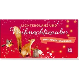 Lichterglanz und Weihnachtszauber: Mini-Adventskalender | Nostalgisch illustrierter, süßer Adventskalender 2024 | Kleines Geschenk oder Mitbringsel für Frau, Freundin oder Kollegin