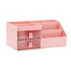 VOCOSTE Makeup Organizer, Cosmetic Organizer W/ 2 Drawer, 8 Grids
