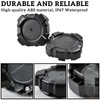 SAUTVS Tire Wheel Hub Caps for Polaris General 1000, Black