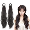 Curly Ponytail Extension with Hair Tie Hair Natural Black Hair