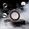 Premium 12 Pcs Wooden Curtain Drapery Rings, Brown for 1