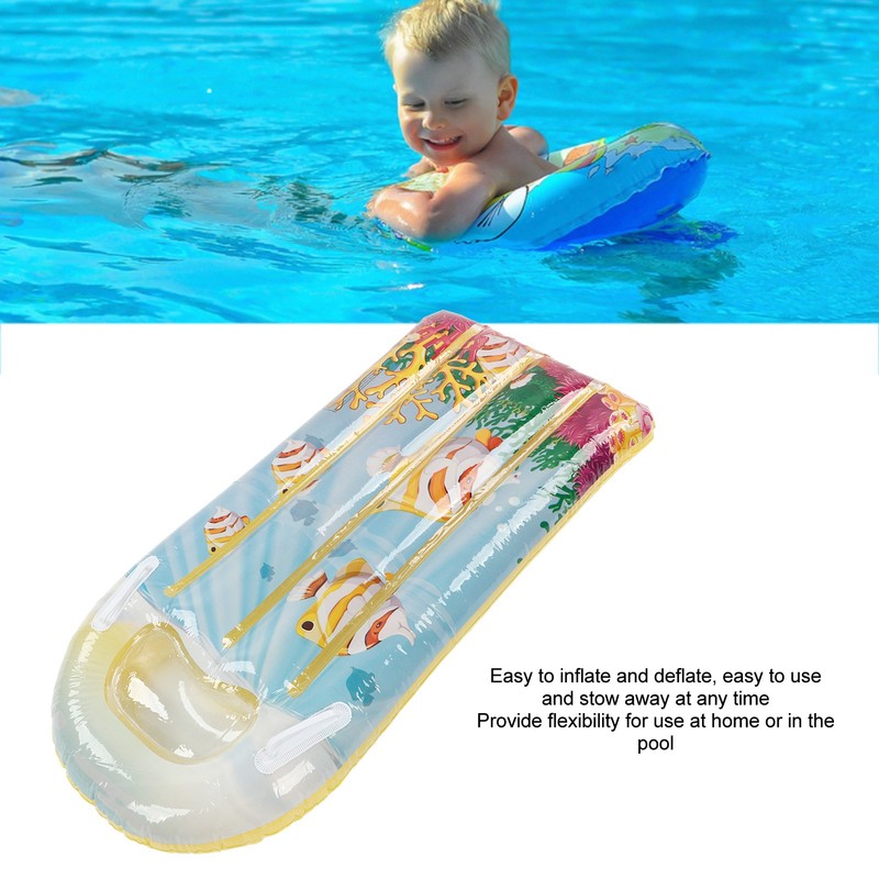 Inflatable Pool Float Kids Lounger Thickened PVC Swimming Floating Mat