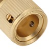 2PCS Water Hose Quick Connector Brass 3/4 Inch Male and