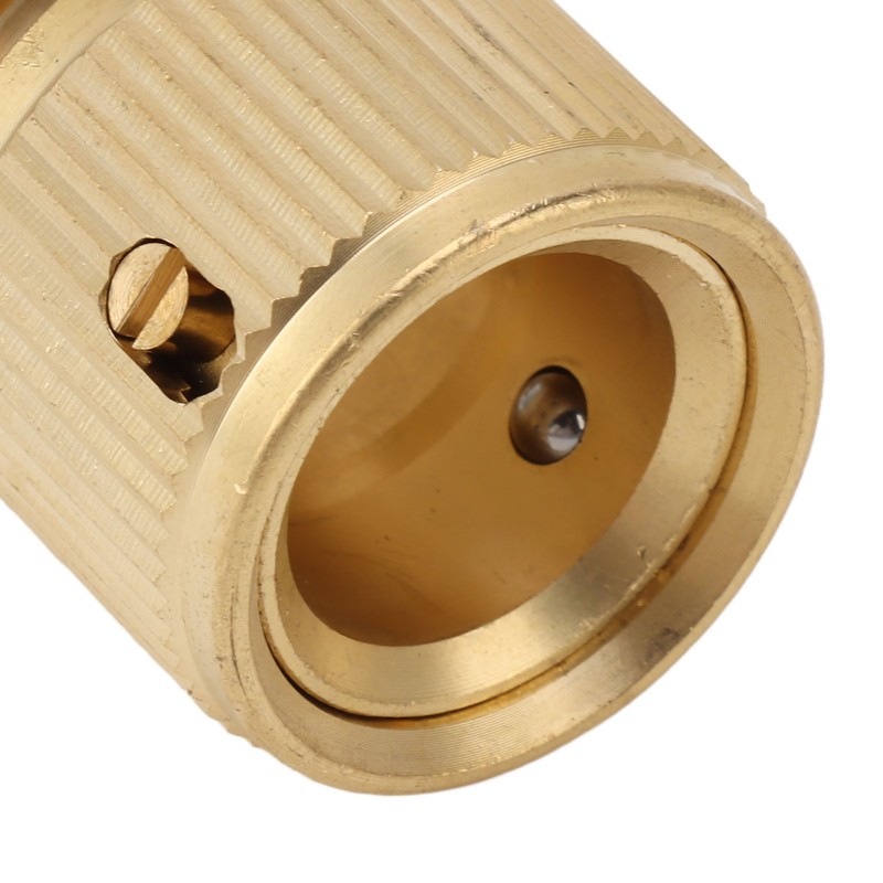 2PCS Water Hose Quick Connector Brass 3/4 Inch Male and
