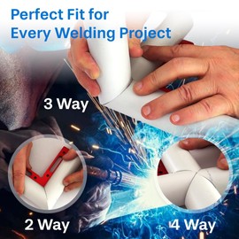 CLPA 2 3/8" Right Angle Corner Wing Master: Ultimate Pipefitter and Welding Tool, Precision Pipe Corner Template & Cutting Guide for Cutting Ninty Degree Corners Two Way, Three Way and Four Way