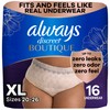 Always Discreet Boutique Incontinence and Postpartum Underwear for Women, Maximum