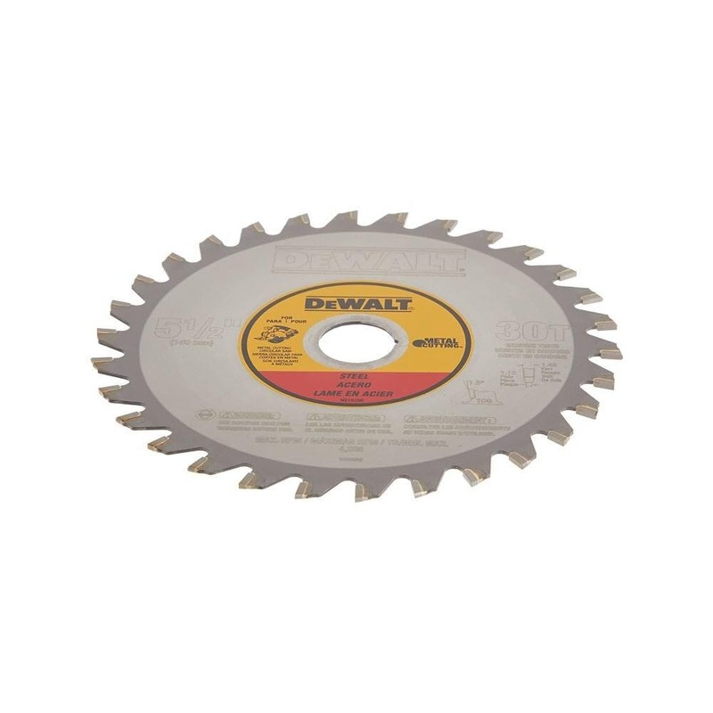 DEWALT Circular Saw Blade, 5 1/2 Inch, 30 Tooth, Metal