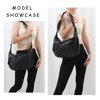Jywmsc Half Moon Bag for Women Quilted Puffy Padded Shoulder