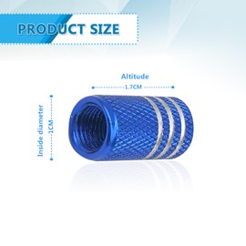 12PCS Premium Aluminum Alloy Rubber Sealed Tire Cap, American Flag Tires Caps Leak-Proof Air Protection Fit Most Car Motorcycle Bike