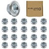 M5 Serrated Flange Hex Nuts - 5mm Steel (Pack of