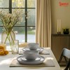 Sweese Dinnerware Sets,12 Pieces Porcelain Round Plates and Bowls Sets,