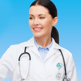 OIDEA Retractable Nurse Watch for Nurses Doctors: Starry Sky Pattern Silicone Cover Lapel Nurse Watch Clip-on Hanging Fob Pocket Badge Watches with Second Hand, White