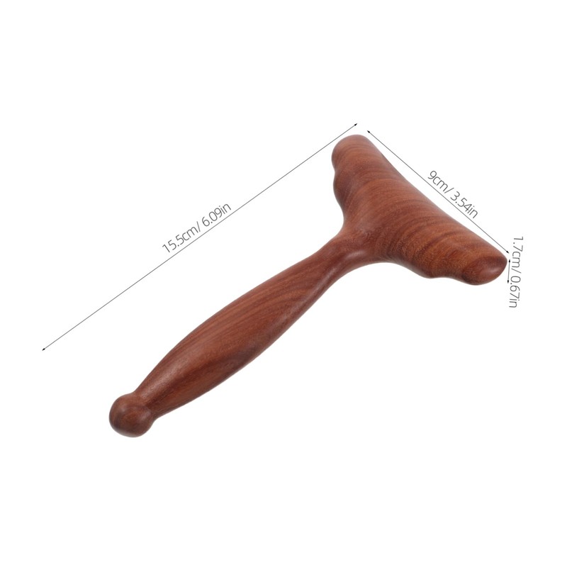 Mikinona 2pcs Wooden Gua Sha Facial Tools Portable Handheld Massage