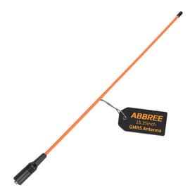 ABBREE AR-771C GMRS (155/462MHz) Antenna 15.3inch Whip Antenna SMA-Female for Baofeng UV-5R GMRS GM-15Pro GM-5RH UV-5G Plus TD-H3 UV-9G Radioddity TD-H5 GMRS Radios (Orange)