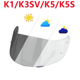 BSTOP K1 Face Shield Uv-Protected for AGV K1, K1S, K3SV, K5, K5S Helmet Shield Visor Windshield (Photochromic-Day and Night)