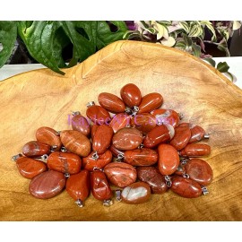 Wholesale Lot 36 Pcs Natural Red Jasper  Crystal Pendant Healing Energy