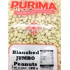 PURIMA Blanched Peanuts 1Kg - Raw Whole JUMBO Nuts -