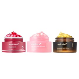 [medicube] Mix & Match Boba Cream Set | Tiktok Viral Capsule Creams for Uneven Skin Tone, Glow Hydration, Korean Skincare, K-beauty:_Golden & Pink Boba (Vita C + PDRN)