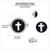 Cross Cufflinks for Men Sterling Silver Cuff Links for Men