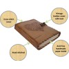 Purpledip Leather Journal 'Beating Heart': Vintage Design Diary Notebook (15178A)