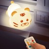 Tiger Silicone Lamp Portable Cute Bedside Night Light with Lithium