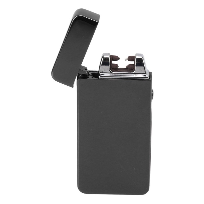 Electric Dual Arc Lighter Rechargeable Windproof Flameless 220mAh Aluminium Alloy