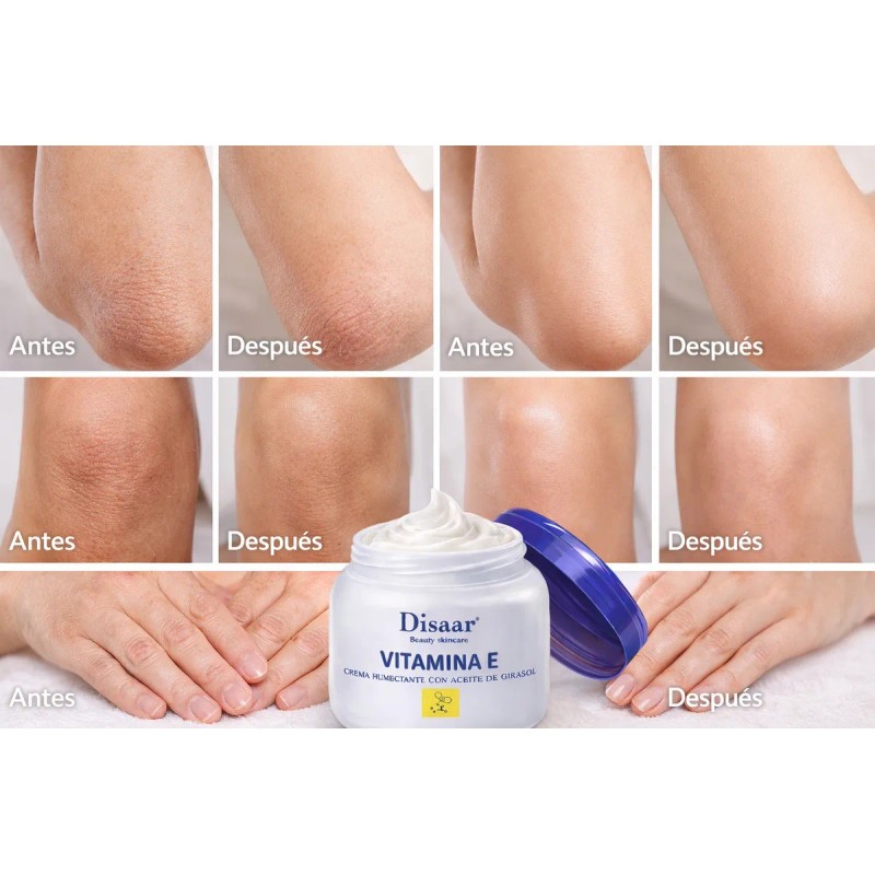 Crema Vitamina Semilla Girasol Glicerina Hidrata Repara Normal Seca Día
