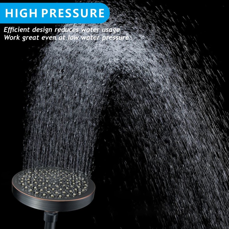Nuodan High Pressure Rain Shower Head with Arm - High