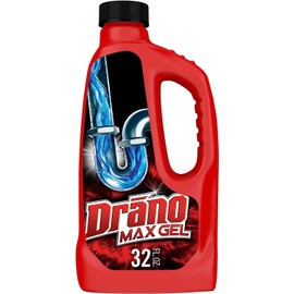 Drano Max Gel Drain Clog Remover, 32 oz - Unclogs Showers and Sinks
