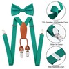 ZURLEFY Juego de tirantes ajustables y pajarita para niños, corbatín