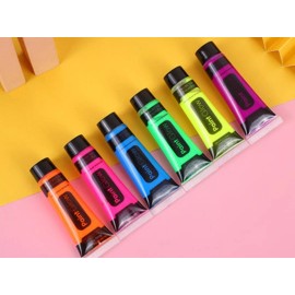 PaintGlow Docena De Body Art Pintura Corporal Maquillaje Neón Disfraz