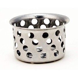 Lavatory Sink Hair Catcher, Strainer Basket-Basin Sink 1-inch, Stainless Steel