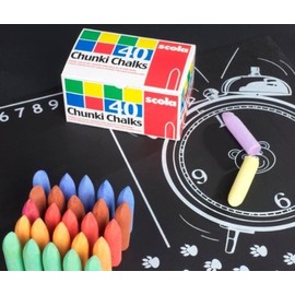 Scola Chunki Chalks - Chunky Chalk Box of 40