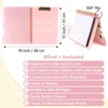 Clipboard Folio with Notepad, Multifunctional Clipboard Folder with Storage, 5
