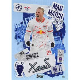 Match Attax 2024 2025 Xaver Schlager Man of The Match Trading Card
