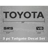 TOYOTA TACOMA SR5 V6 TRUCK TAILGATE LOGOS DECAL 89-99 Tacoma
