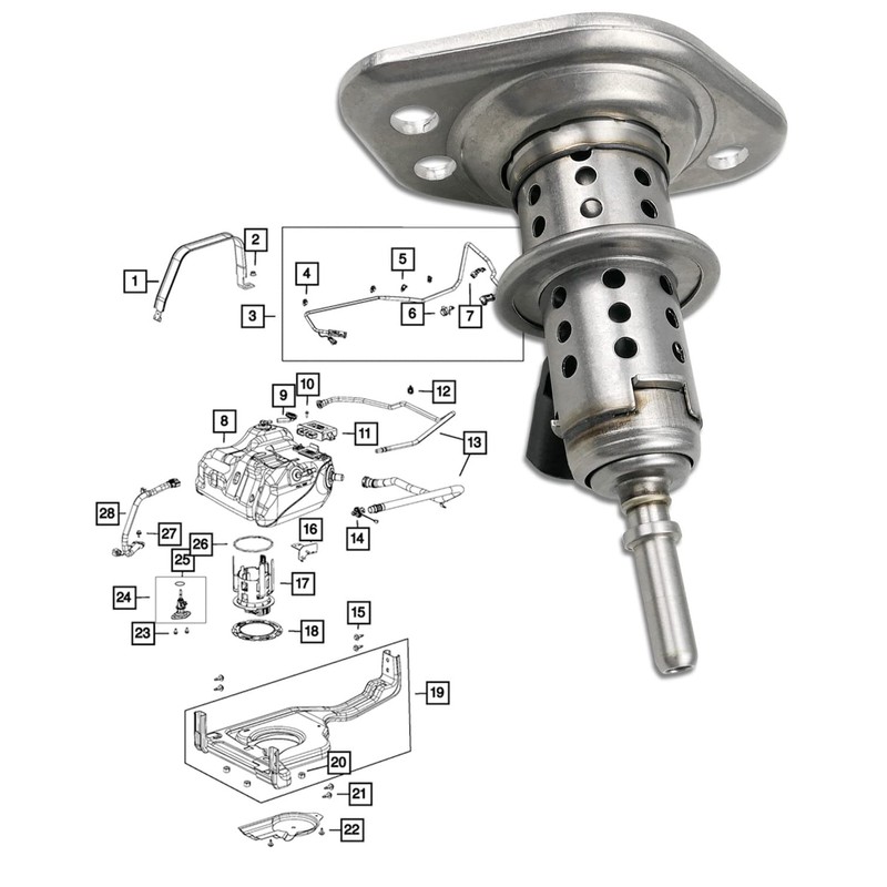 Diesel Exhaust Fluid Injector (DEF) Fit for Ram 2500 3500