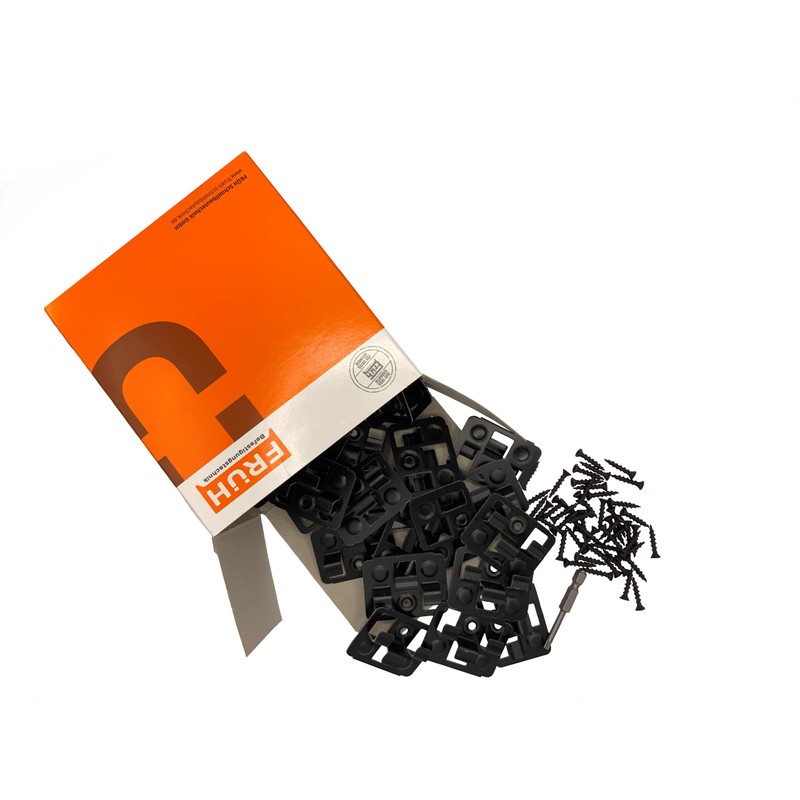 FRÜH Schnellbautechnik WPC Clip 6 mm Patio Clips Invisible Patio