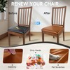 WENZMOC PU Leather Seat Covers for Dining Chairs, 4 Pack