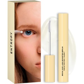 ENTROPY MAKEUP Brow & Lash Enhance Boost Clear Serum - Suero para el crecimiento de pestañas para pestañas y cejas más pobladas, nutrición con biotina y madecassoside, resultados visibles en 14 días,