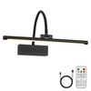 JOOSENLUX Wireless Picture Light - Battery Operated Black Wall Light