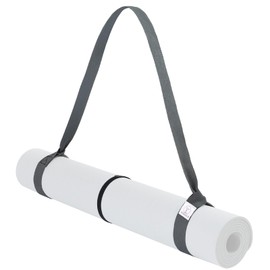 YOGAER Yoga Mat Strap Carrier with Storage – Adjustable Velcro Tie Straps for Easy Carrying & Secure Holding – Universal Fit for All Mats (Classical Grey)
